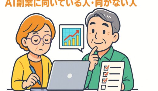 中高年におすすめ！AI副業に向いている人・向かない人の特徴とは？