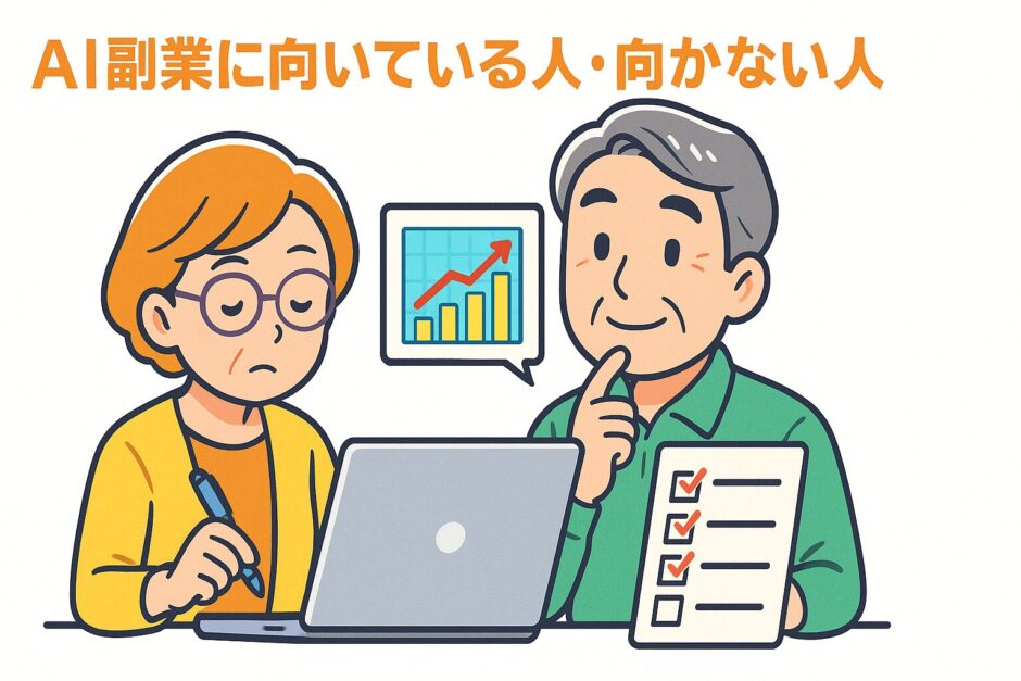 AI副業に向いている人・向かない人の特徴とは？