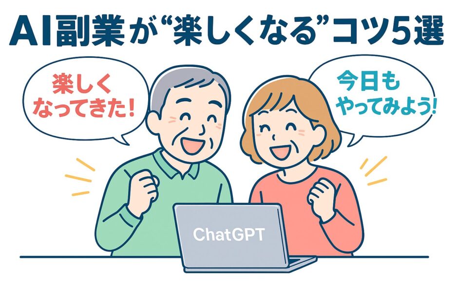 AI副業が楽しくなるコツ5選