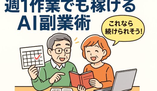 週1作業でも成果が出る副業スタイルの作り方