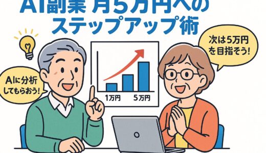 AI副業で「月1万円→月5万円」にステップアップする方法！