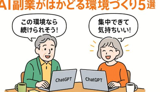 AI副業で成果を出すための環境づくり5選！はかどるコツとは？