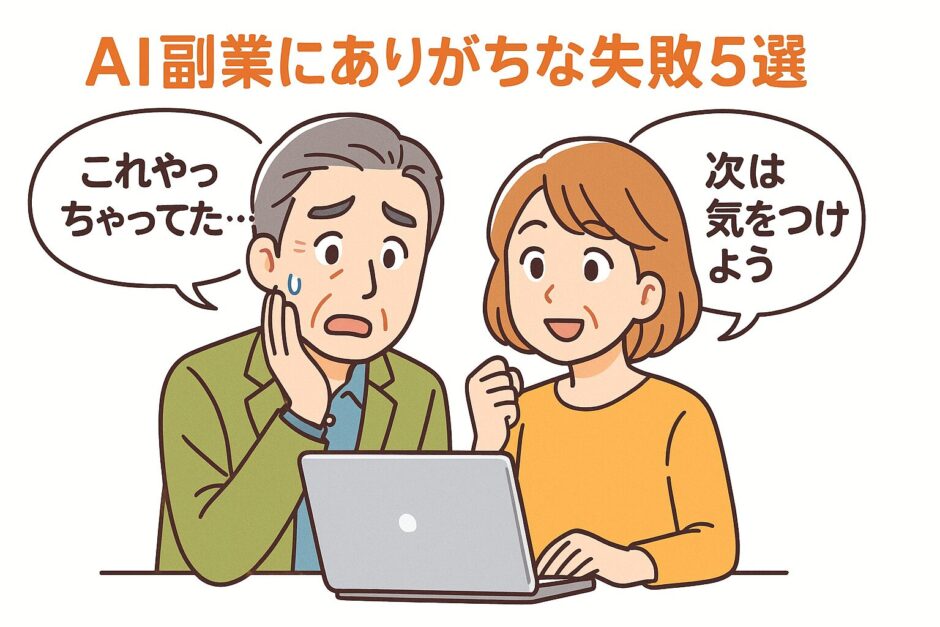 AI副業にありがちな失敗5選