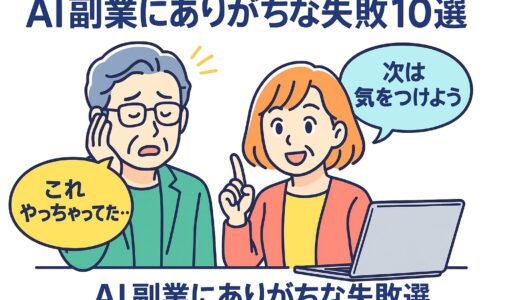 失敗から学ぶ！陥りがちなAI副業の“ありがちな失敗”10選