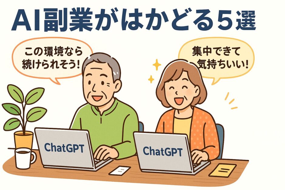 AI副業がはかどる環境づくり