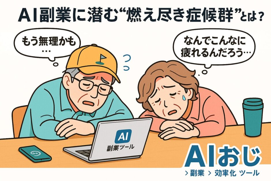 AI副業に潜む「燃え尽き症候群」