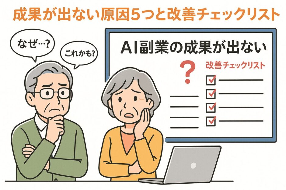 成果がでない原因５つ