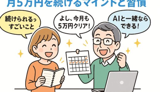 AI副業で月5万円を維持するためのマインドセットと行動習慣5選