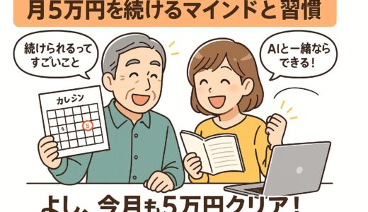AI副業で「月5万円を維持する」ためのマインドセットと行動習慣5選