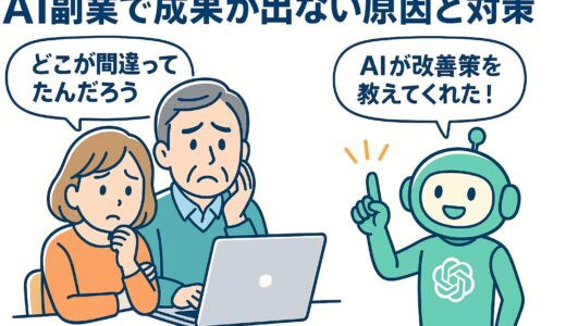 AI副業の成果が出ない原因と改善ポイント！やりがちな5つの落とし穴とは？
