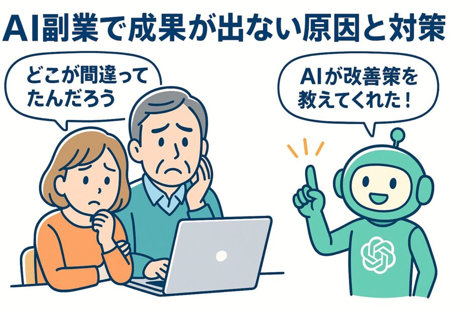 AI副業で成果が出ない原因と対策