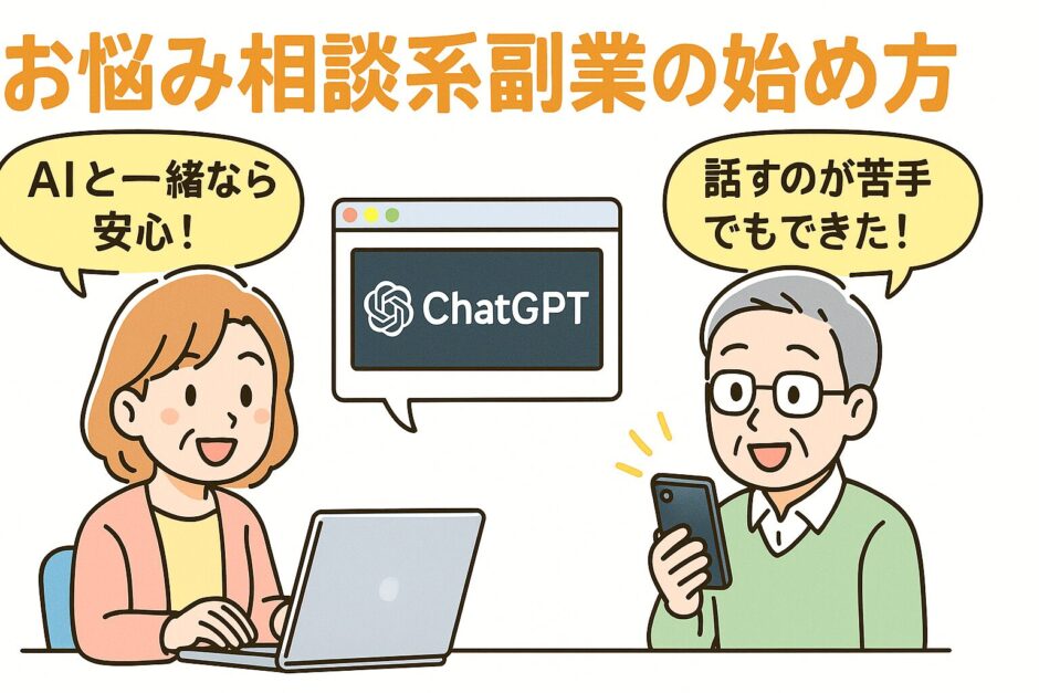 お悩み相談系副業の始め方