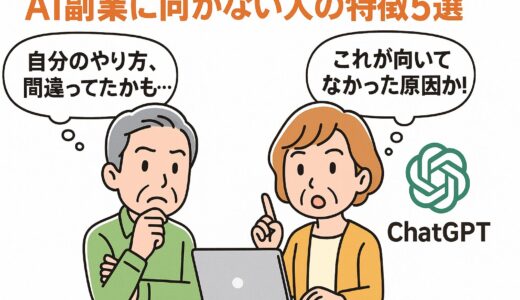 AI副業に向かない人の特徴5選！挫折しないために知っておきたい注意点とは？