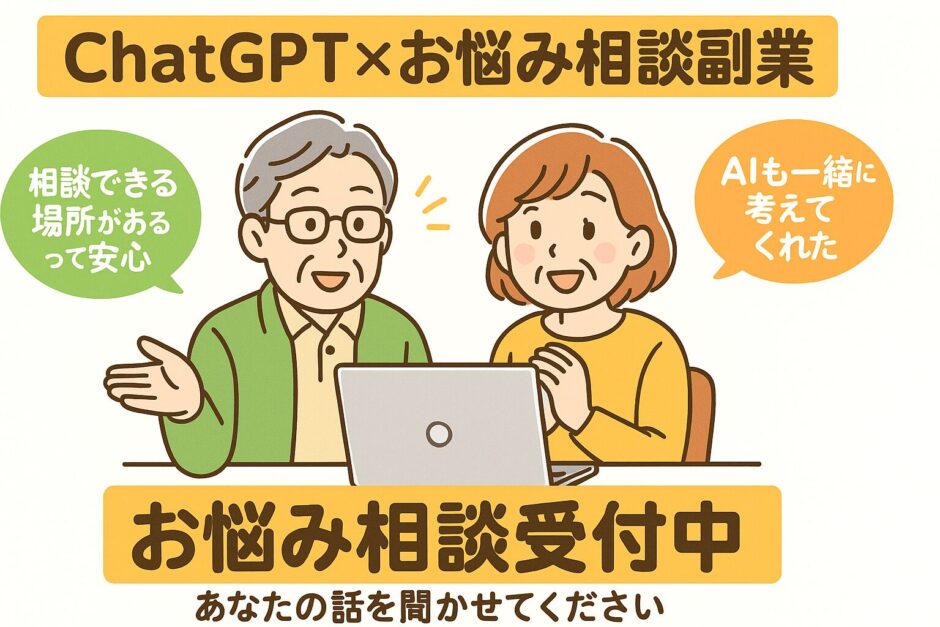 ChatGPTでお悩み相談副業