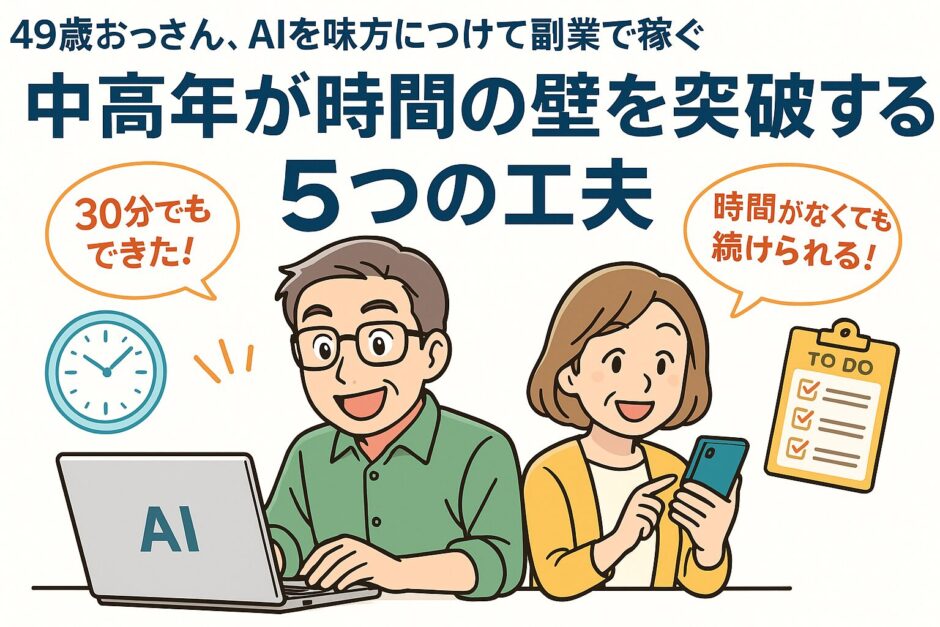 時間の壁を突破する5つの工夫