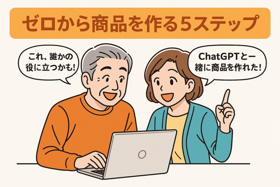 ゼロから商品を作る5ステップ