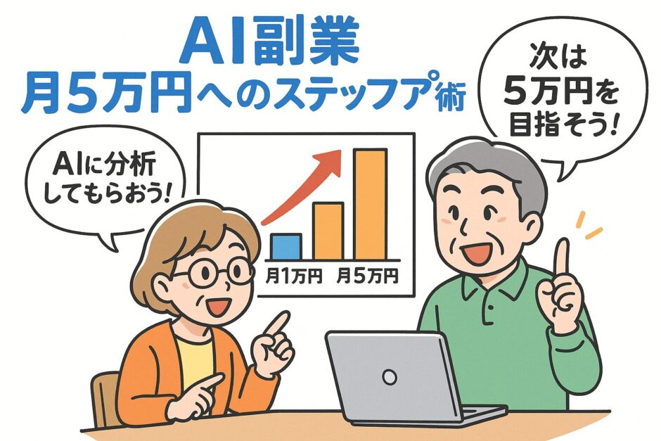 AI副業、月5万円へのステップアップ術