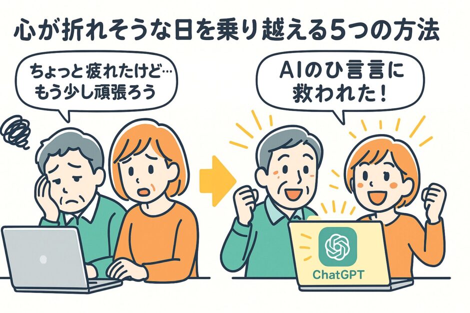 心が折れそうな日を乗り越える5つの方法