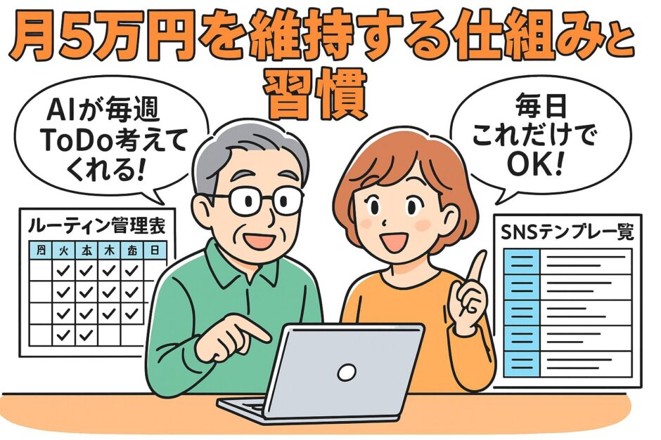 月5万円を維持する仕組みと習慣